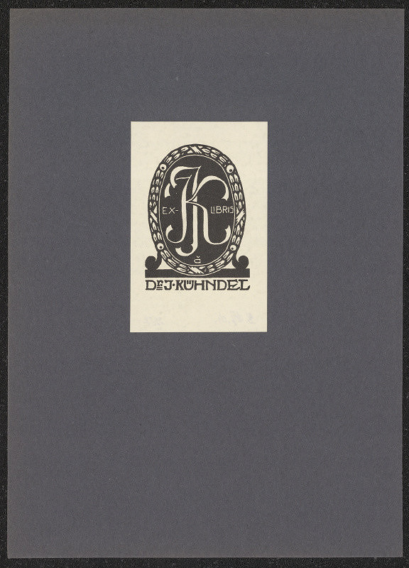 Bohumír Čáp – Ex libris Dr. J. Kühndel 