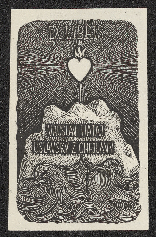 Jan Dostál – Ex libris Vacslav Hataj Úslavský z Chejlavy 