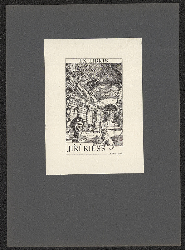 Václav Andres – Ex libris Jiří Riess 