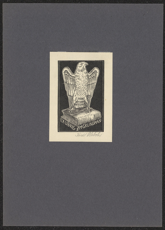 Karel Dlabola – Exlibris Z. M. Grundman 