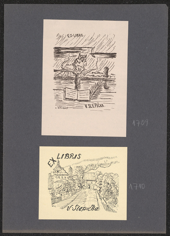 V. Drobný – Ex libris V. Slepička 