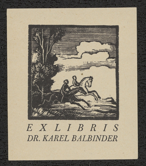 Petr Dillinger – Ex lIbris Dr. Karel Balbinder 