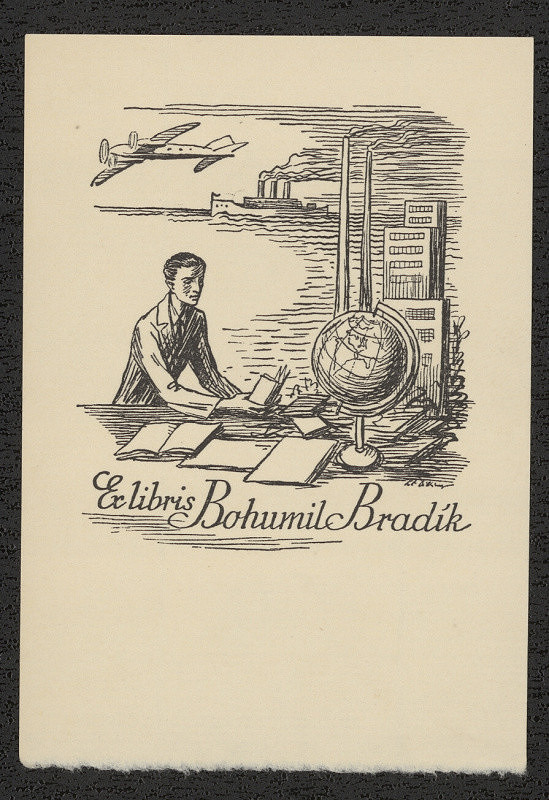 Petr Dillinger – Ex libris Bohumil Bradík 