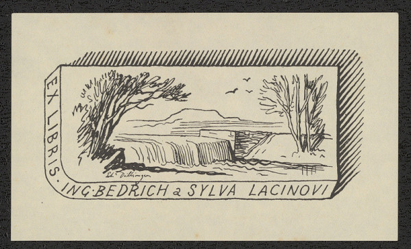 Petr Dillinger – Ex libris Ing. Bedřich a Sylva Lacinovi 