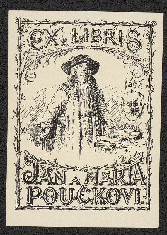 Mikoláš Aleš – Ex libris Jan a Maria Poučkovi 