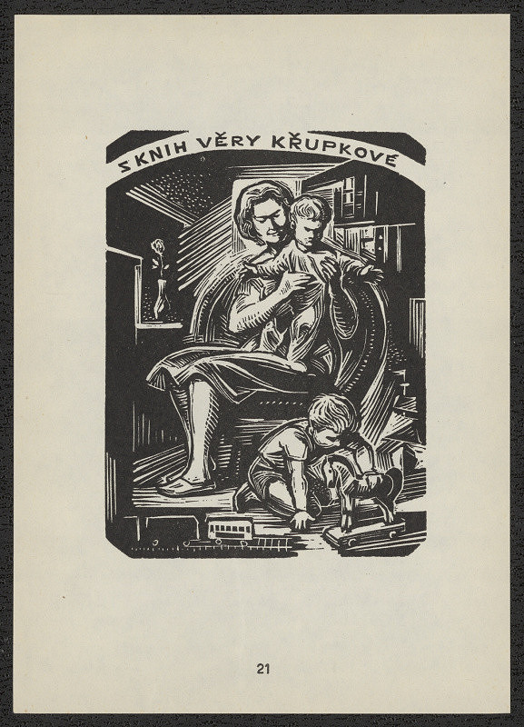 Emil Kotrba – Z knih Věry Křupkové. in Ex libris Emil Kotrba. Praha 1969 