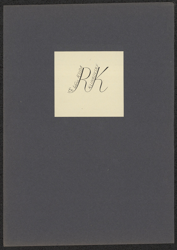 Petr Dillinger – Ex libris Ruda Klinkovský 