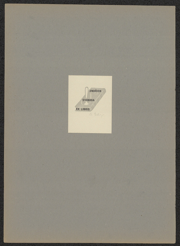 Petr Dillinger – Exlibris Jindřich  Svoboda 