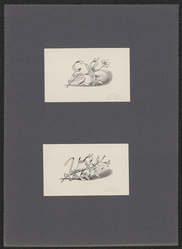 Petr Dillinger – Ex libris Eva Šádková / Ex libris Věra Šadková 