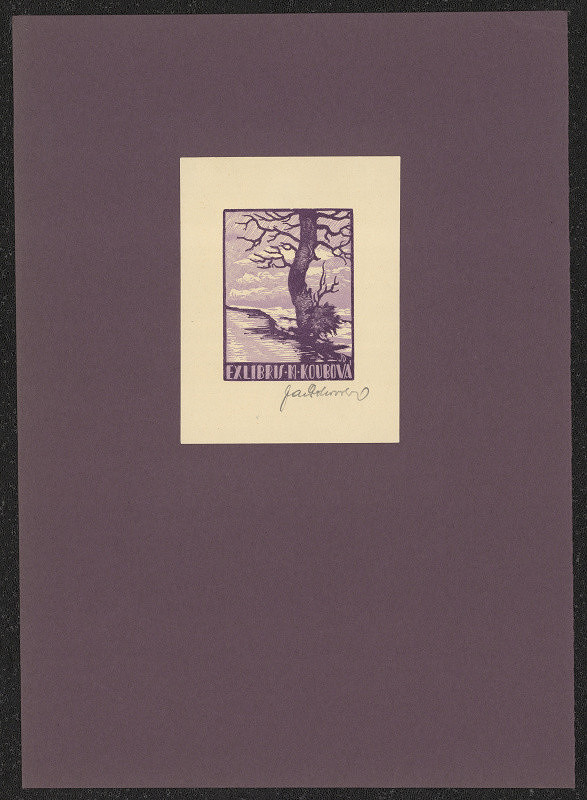 Jaroslav Dobrovolský – Ex libris M. Koubová 