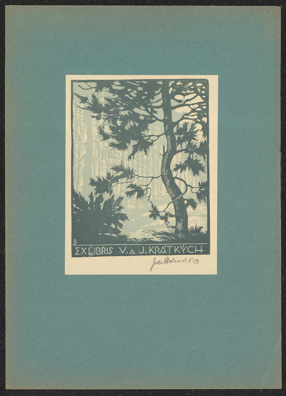 Jaroslav Dobrovolský – Ex libris V. a J. Krátkých 