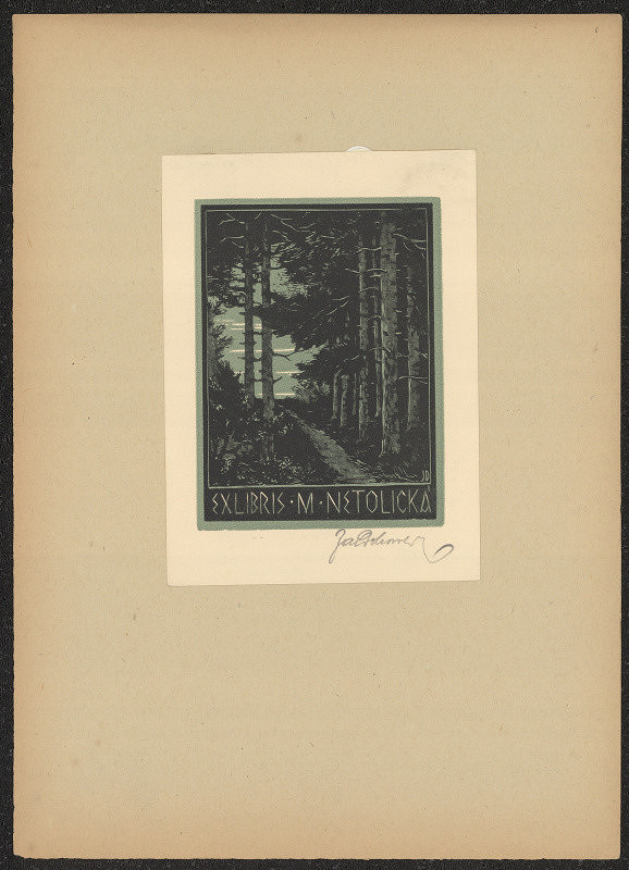 Jaroslav Dobrovolský – Ex libris M. Netolická 