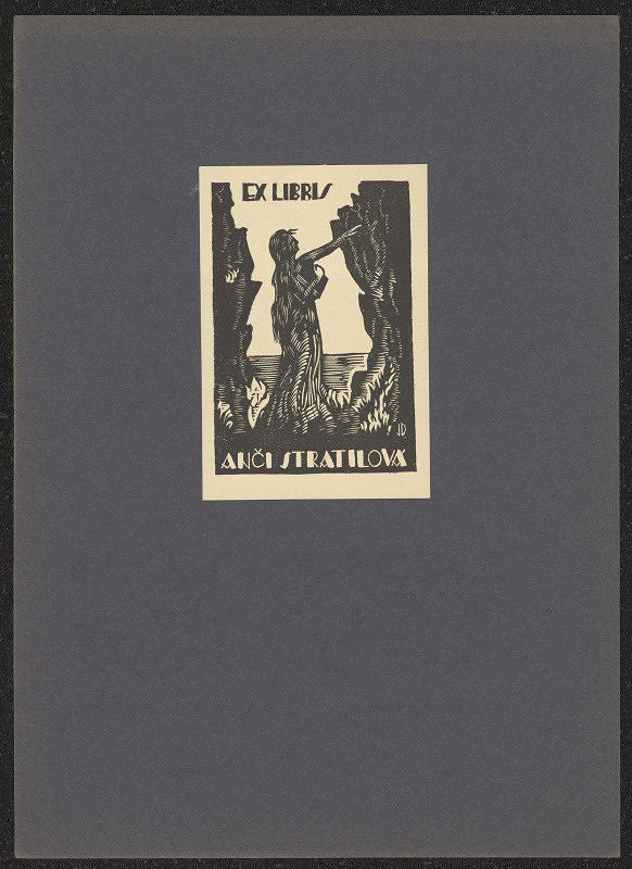 Jaroslav Dobrovolský – Ex libris Anči Stratilová 
