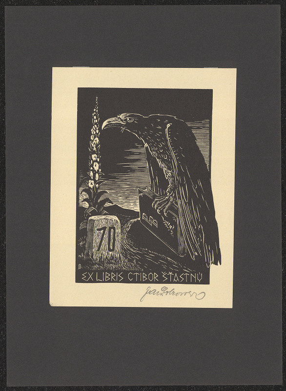 Jaroslav Dobrovolský – Ex libris Ctibor Šťastný 
