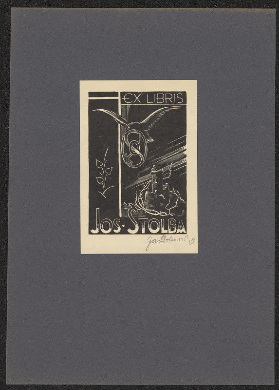 Jaroslav Dobrovolský – Ex libris Jos. Štolba 
