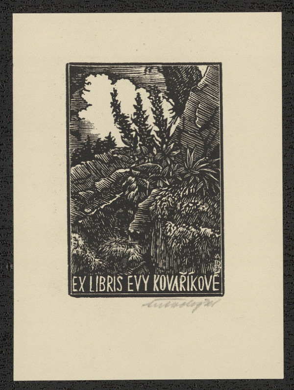 Antonín Doležal – Ex libris Evy Kovaříkové 