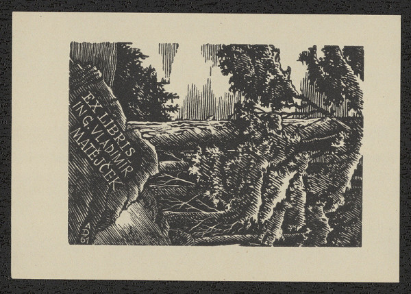 Antonín Doležal – Ex libris Ing. Vladimír Matějček 