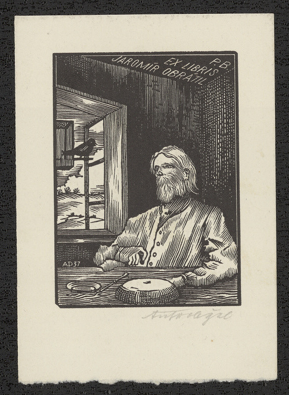 Antonín Doležal – P.B. Ex libris Jaromír Obrátil 