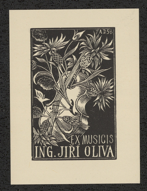 Antonín Doležal – Ex libris Ing. Jiří Oliva 