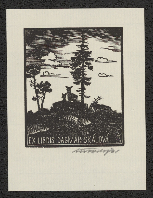 Antonín Doležal – Ex libris Dagmar Skálová 