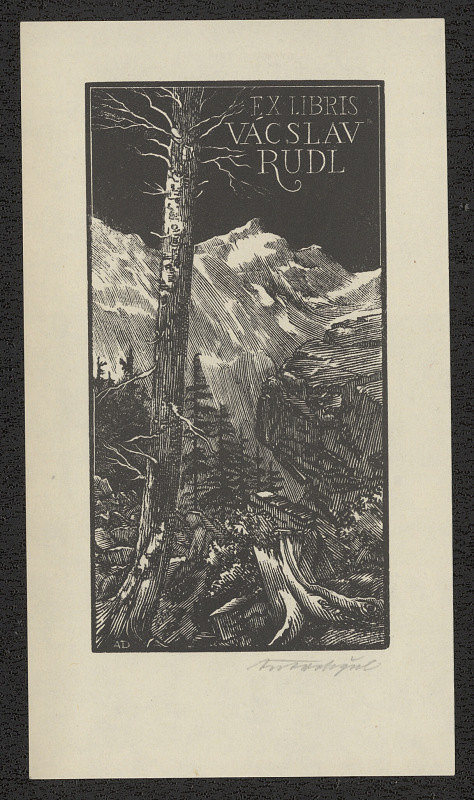Antonín Doležal – Ex libris Václav Rudl 