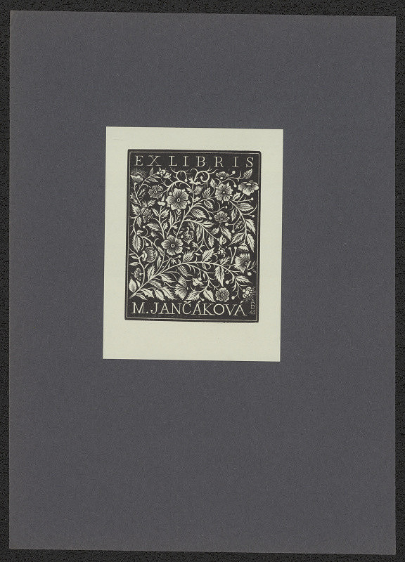 Antonín Doležal – Ex libris M. Jančáková 