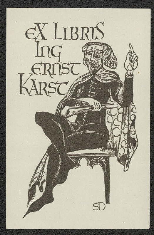 Stanislav Duda – Ex libris Ing. Ernst Karst 