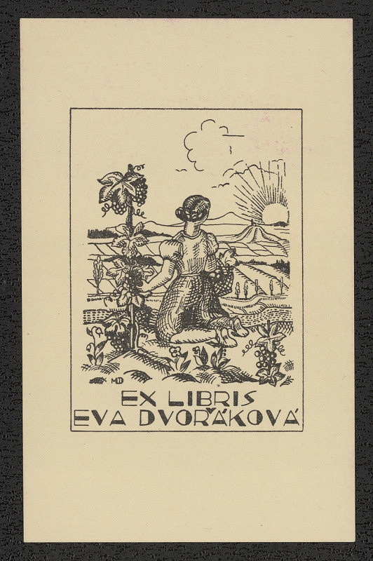 Marie Dvořáková Machulková – Ex libris Eva Dvořáková 