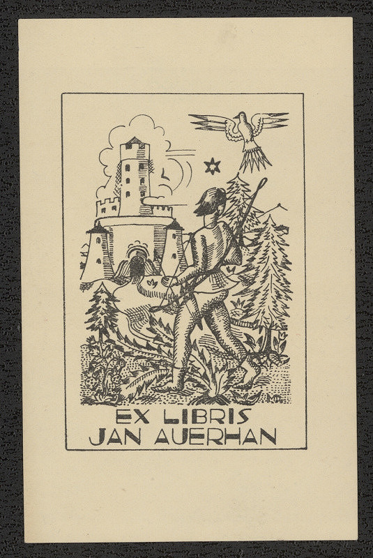Marie Dvořáková Machulková – Ex libris Jan Aurhan 