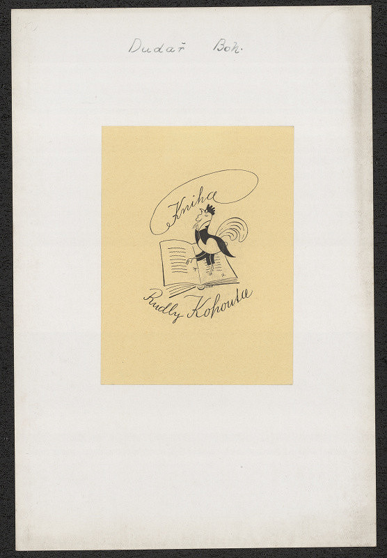 Bohumil Dudař – Kniha Rudly Kohoutce 