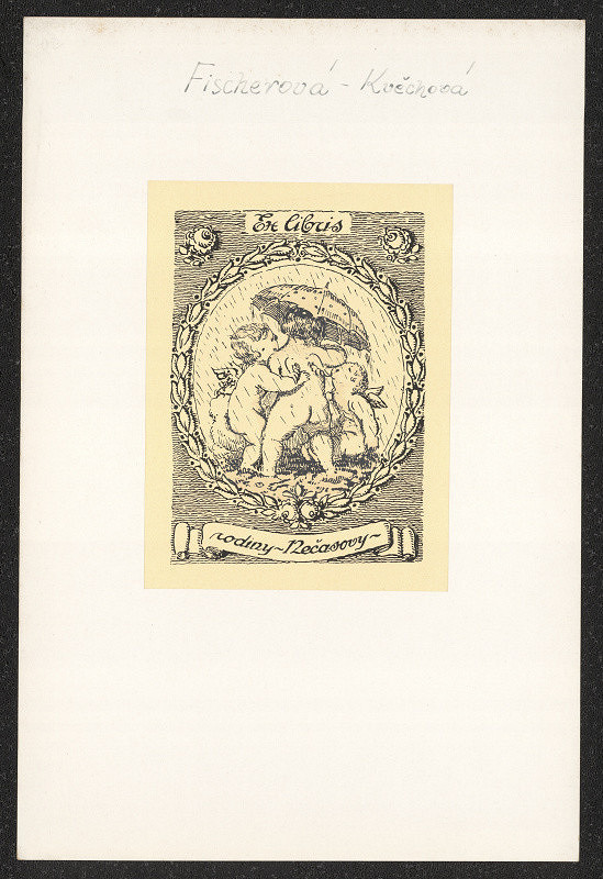 Marie Fischerová-Kvěchová – Ex libris rodiny Nečasovy 