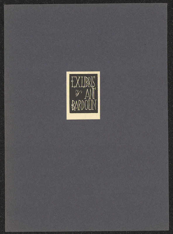 Antonín Bardoun – Exlibris Ant. Bardoun 