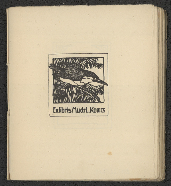 Oskar Fiala – Ex libris nakreslil Oskar. 