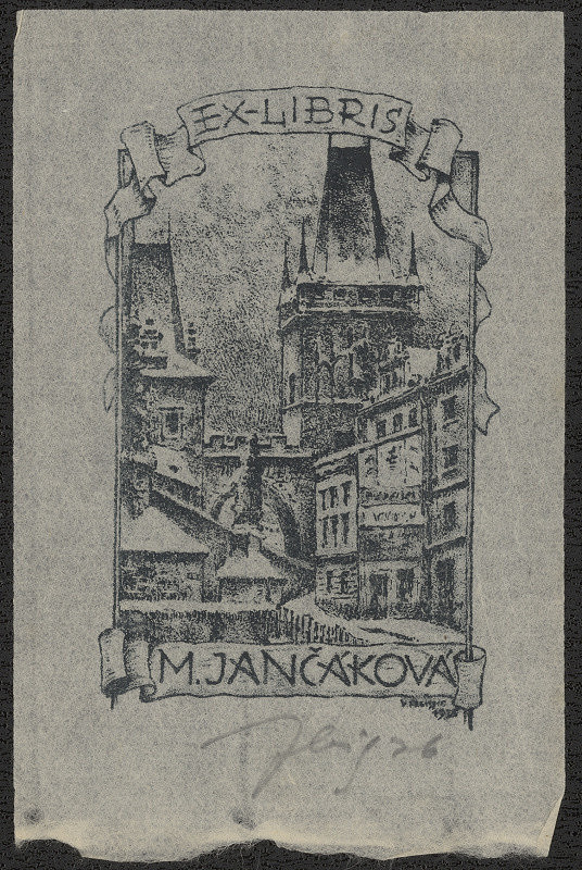 Vítězslav Fleissig – Ex libris M. Jančáková 