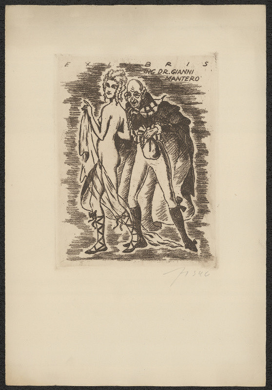 Vítězslav Fleissig – Ex libris Ing. dr. Gianni Mantero 