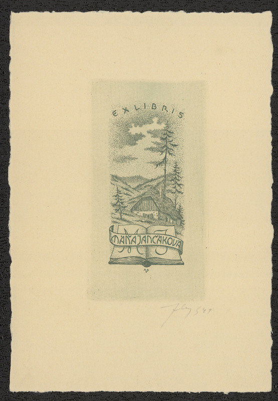 Vítězslav Fleissig – Ex libris Máňa Jančáková 