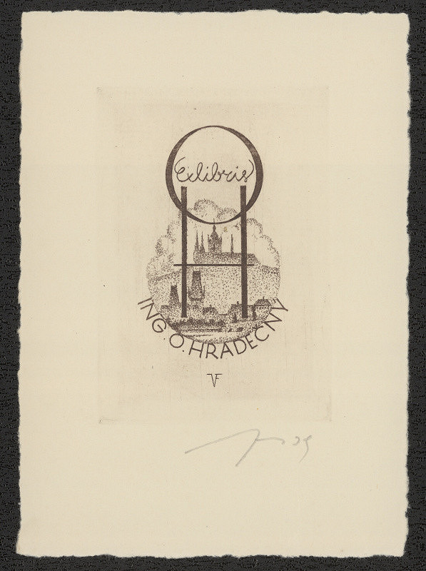 Vítězslav Fleissig – Ex libris Ing. O. Hradečný 