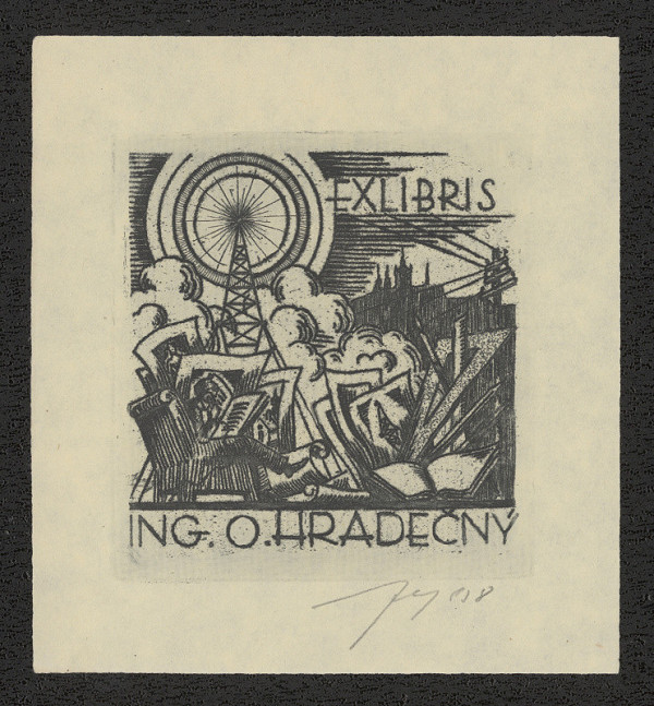 Vítězslav Fleissig – Ex libris Ing. O. Hradečný 