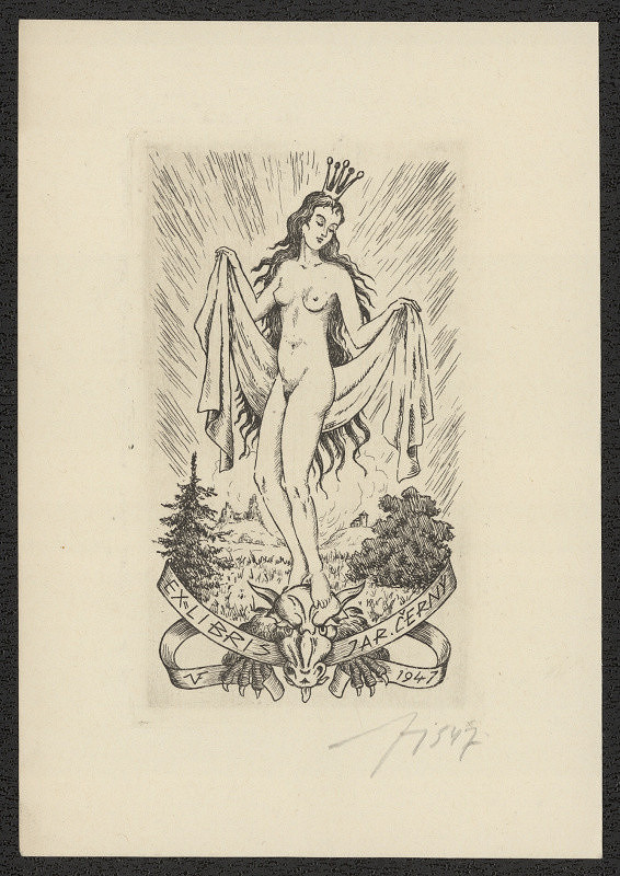 Vítězslav Fleissig – Ex libris Jar. Černý 