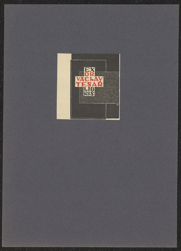 Dolfa (Adolf) Bartošík – Exlibris Dr. Václav Tesař 