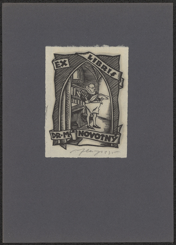 Vítězslav Fleissig – Ex libris Dr. M. Novotný 