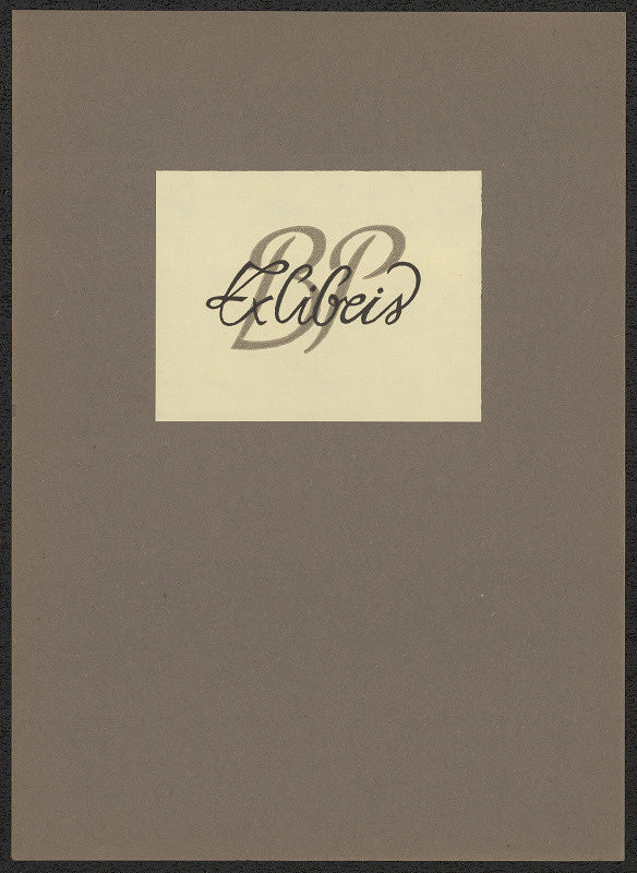 Vítězslav Fleissig – Ex libris B P (Peterka) 