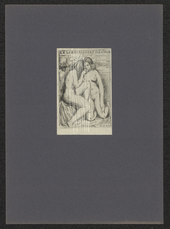 Ruda (Rudolf) Gajdoš – Ex libris Josef Hamrla 