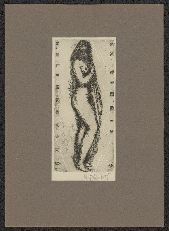 Ruda (Rudolf) Gajdoš – Ex libris R. Klinkovský 