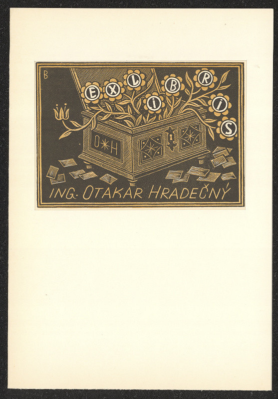 Josef (Jožka) Baruch – Exlibris Ing. Otakar Hradečný 