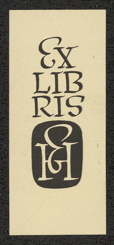 Jan Hakl – E. H. (Eva Haklová) 