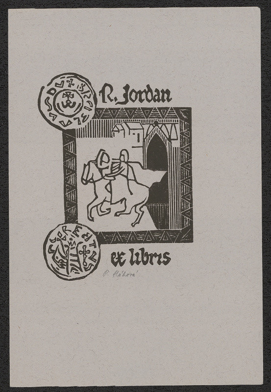 P. Hábová – R.Jordan ex libris 