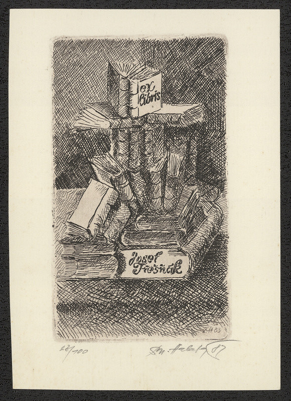 Dobroslav Halata – Exlibris Josef Třešňák 