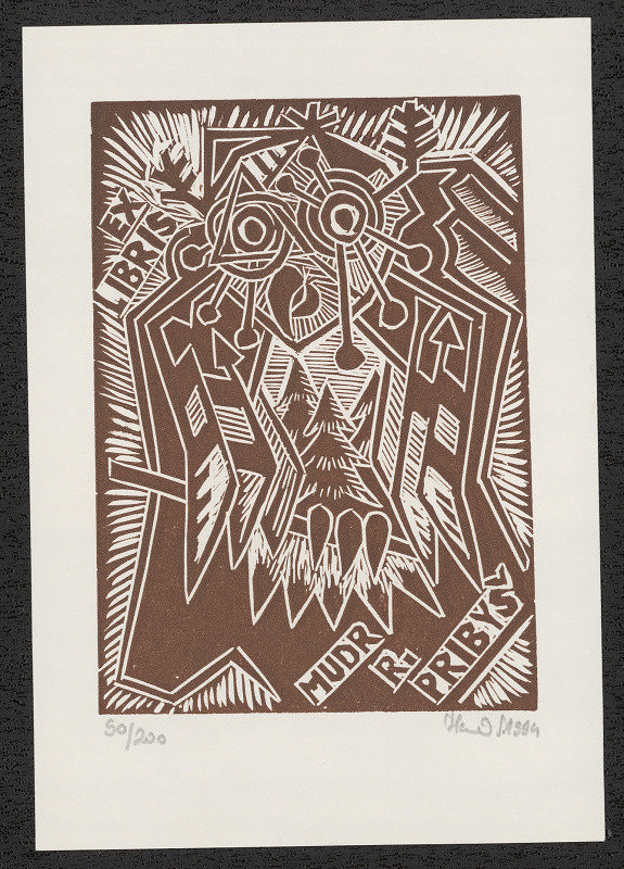 Pavel Hanák – Exlibris Mudr.R.Pribyš 