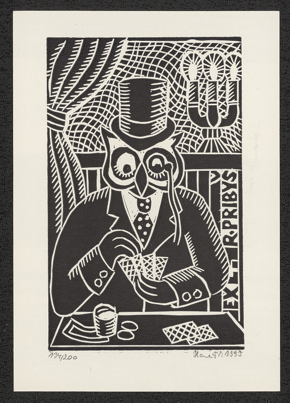 Pavel Hanák – Exlibris R.Přibyš 